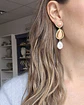 Aros doble color con perla barroca - Miniatura 13