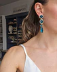 Aros largos color con racimo - Miniatura 10