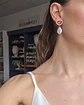 Aros color con perla barroca - Miniatura 4