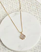 Collar cruz nácar oro - Miniatura 1
