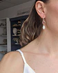 Aros circonita, cristal color y perla gold - Miniatura 8