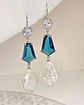 Aros circón, cristal color y perla - Miniatura 2