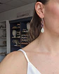 Aros circonita, doble cristal color y perla natural - Miniatura 3