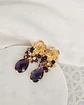 Aros flor con racimo morado - Miniatura 1