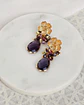 Aros flor con racimo morado - Miniatura 2