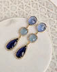 Aros largos azules y celeste - Miniatura 1