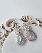 Aros circonitas, perla natural y racimo - Miniatura 1