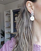 Aros circonitas, perla natural y racimo - Miniatura 4