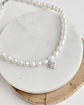 Choker perlas con colgante vintage - Miniatura 2