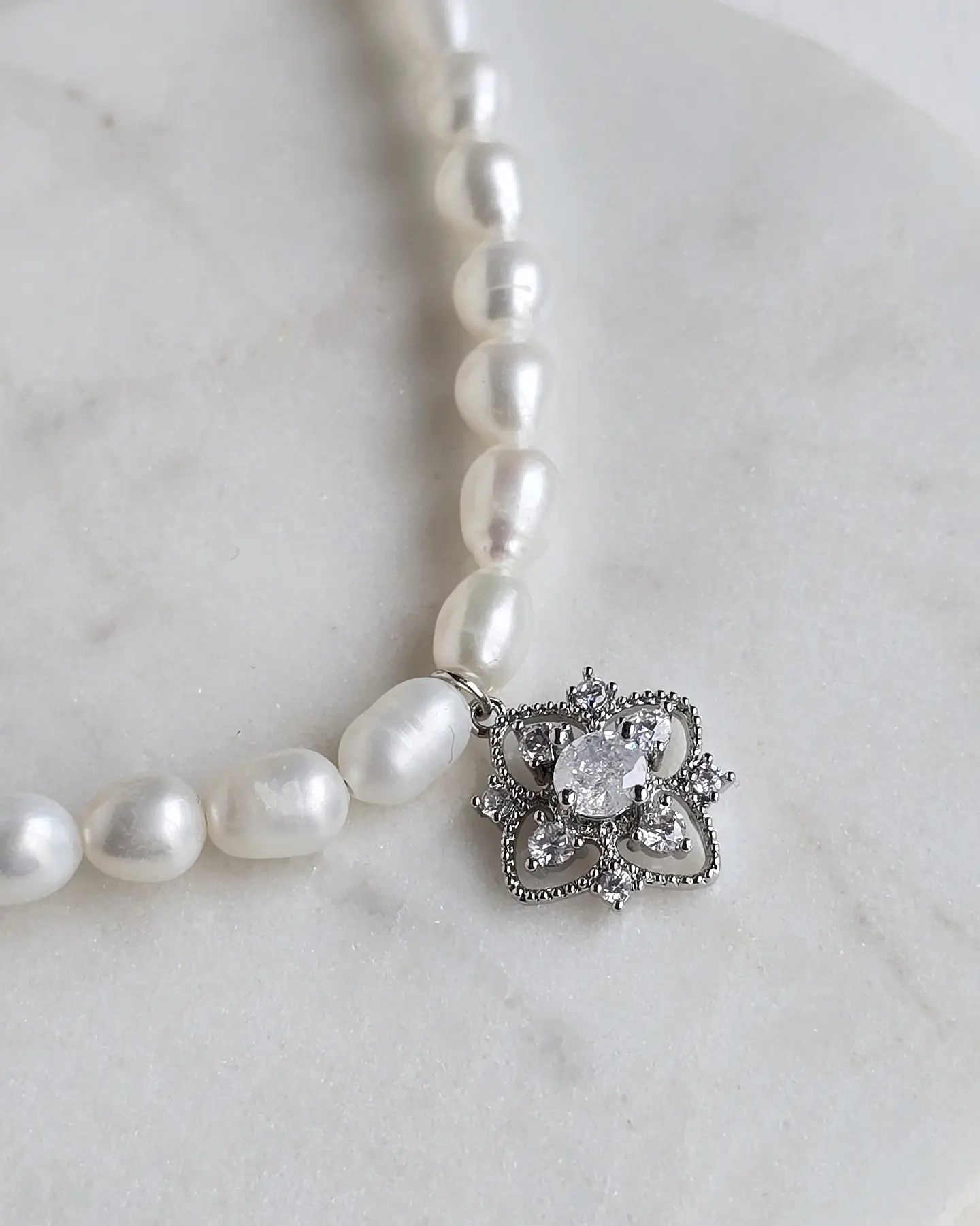 Choker perlas colgante vintage 2 1