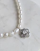 Choker perlas colgante vintage 2 - Miniatura 1