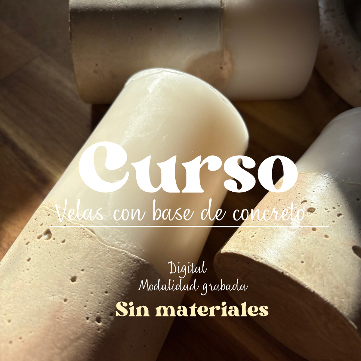 Curso Digital Velas con base de concreto  1