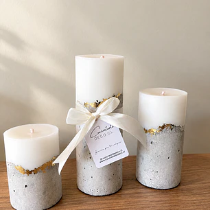 Velas Natural dorado 