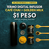 MEGAOFERTA🔥 Termo Infusor + Café Chai y Golden Milk 