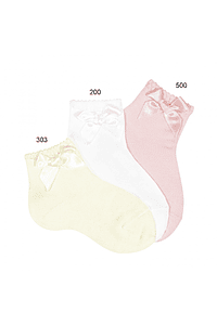 Calcetines cortos puno labrado con lazo (Ref. 2730-4)