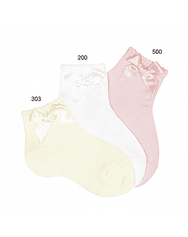 Calcetines cortos puno labrado con lazo (Ref. 2730-4)