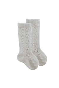 Calcetines Calados de Lana (Crochet)