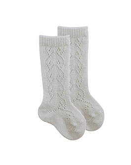 Calcetines Calados de Lana (Crochet)