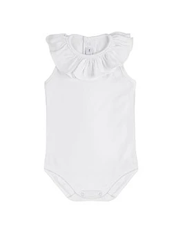 Body corazón sin mangas, cuello con gran volante (Ref. 54450114)