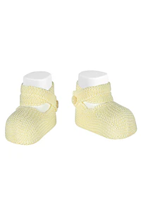 Patucos para bebé en punto bobo con botón (Ref. 2515-4)