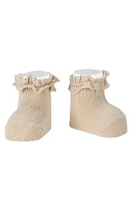 Calcetines cortos bebé con puntilla