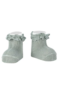 Calcetines cortos bebé con puntilla