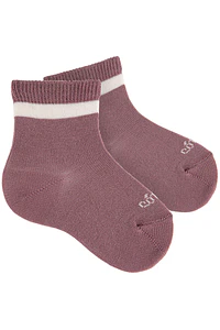 Calcetines cortos con lineas y logo CND