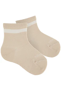 Calcetines cortos con lineas y logo CND