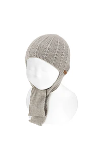 Gorro-bufanda mezcla lana Merino de fantasía (Ref. 50466028)