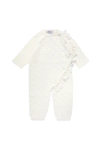 Pelele con relieve y puntilla de bolillo (Ref. 55923010)