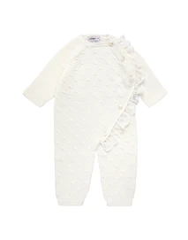 Pelele con relieve y puntilla de bolillo (Ref. 55923010)