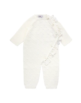 Pelele con relieve y puntilla de bolillo (Ref. 55923010)