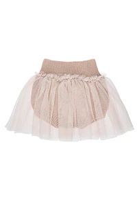 Culotte punto bobo con relieve y falda de tul (Ref. 55943010)