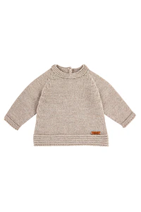 Jersey mezcla lana merino volante y calado (Ref. 55003028)