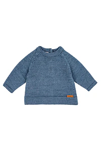 Jersey mezcla lana merino volante y calado (Ref. 55003028)