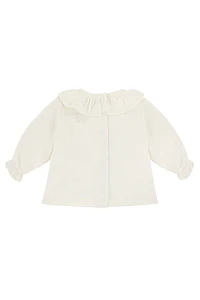 Blusa de algodon con volante (Ref. 54131310)