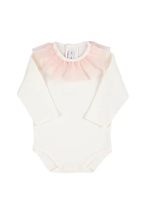Body bordado corazón y cuello con tul fruncido (Ref. 54449310)