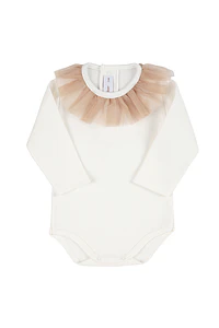 Body bordado corazón y cuello con tul fruncido (Ref. 54449310)