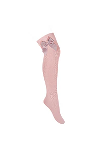 Calcetin Alto Liso con Lazo (Ref. 2482-8)