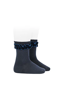 Calcetines con terciopelo fruncido en puño (Ref. 2459-4)