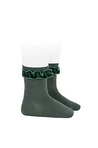 Calcetines con terciopelo fruncido en puño (Ref. 2459-4)