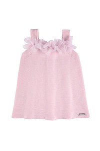 Vestido Punto Bobo con Tul (Ref. 55731010)