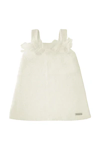 Vestido Punto Bobo con Tul (Ref. 55731010)