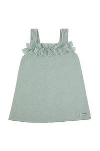 Vestido Punto Bobo con Tul (Ref. 55731010)