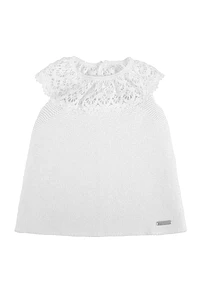 Vestido Punto Bobo con Puntilla (Ref. 55713010)