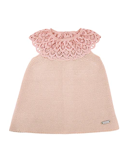 Vestido Punto Bobo con Puntilla (Ref. 55713010)