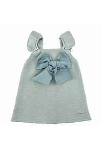 Vestido Punto Bobo con Volantes y Lazo Grosgrain (Ref. 55736010)