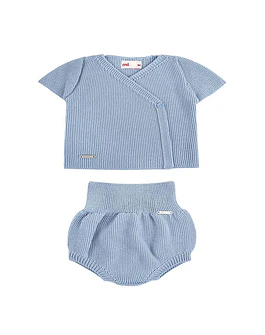 Conjunto Grano de Arroz Jersey Manga Corta y Cubrepañal (Ref. 55812469)