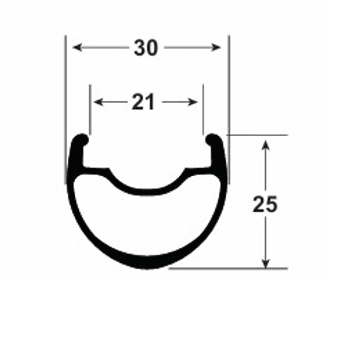 Ruedas Black Label 25 Expert F/Disco 6