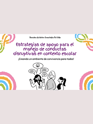 Taller Estrategias de Apoyo para el Manejo de Conductas Disruptivas en Contexto Escolar
